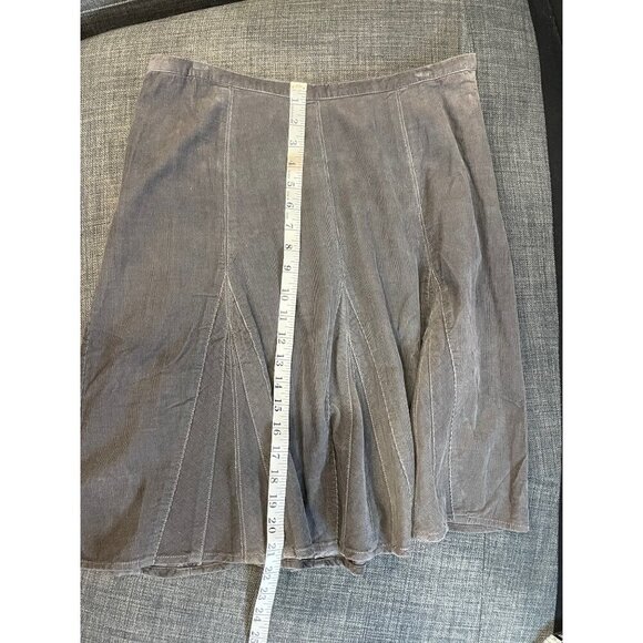 The Territory Ahead Dark Gray Corduroy Skirt Sz 10 - Picture 6 of 9